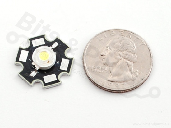 Ultra-bright Cool white LED 1W on heatsink - Adafruit 518